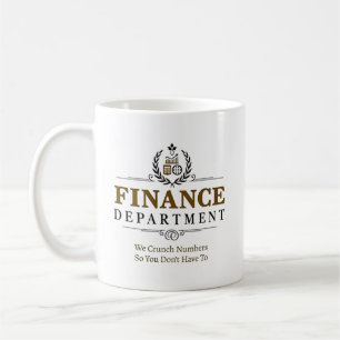 Caneca De Café Equipe Financeira Personalizada