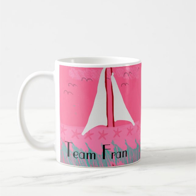 Caneca De Café Equipe Fran Sailboat Mug (Esquerda)