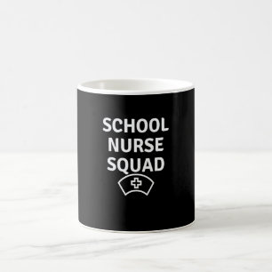 Caneca De Café Equipe Incrível de Enfermeiras Escolares de Volta
