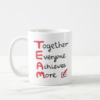 Caneca De Café EQUIPE - Juntos, Todos Conseguem Mais