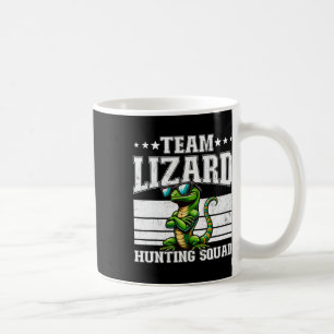 Caneca De Café Equipe Lizard Caçando Esquadrão Funny Retro Gecko 