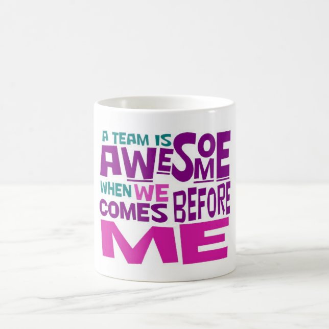 Caneca De Café equipe motivacional incrível (Centro)