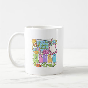 Caneca De Café Equipe Neuro Feliz Dia de Páscoa Enfermeira de Neu