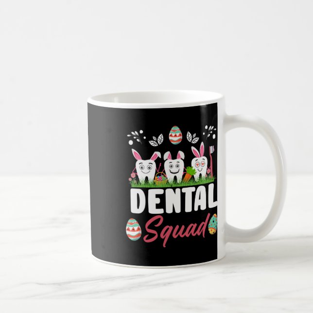 Caneca De Café Equipe Odontológica Funny Tooth Dia de Páscoa Inst (Direita)