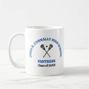 Caneca De Café Equipe Personalizada de Lacrosse do Ensino Médio A