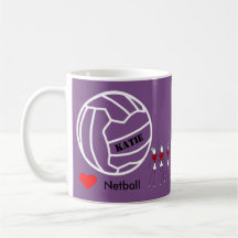 Equipe personalizada do Netball do amor e design