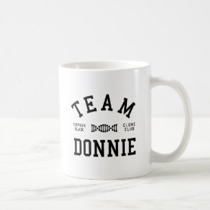 Caneca De Café Equipe preta órfão Donnie