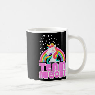 Caneca De Café Equipe Unicórnio Incrível Arco-íris Jga Casamento