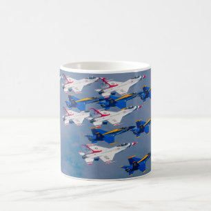 CANECA DE CAFÉ EQUIPES DE DEMONSTRAÇÃO DOS EUA EM FORMAÇÃO