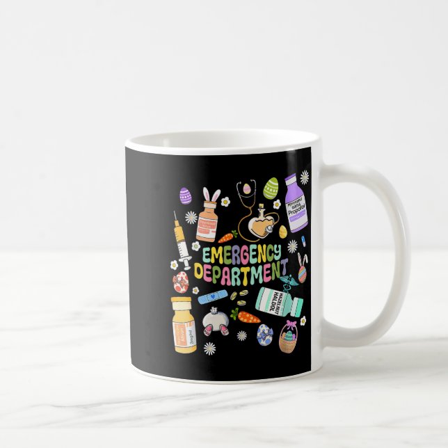 Caneca De Café Er Easter Nurse Crew Easter Day Emergency Room Nur (Direita)
