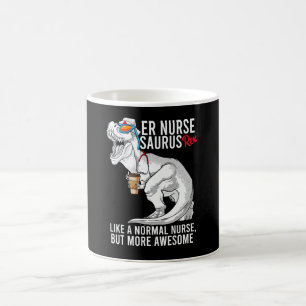Caneca De Café Er Nurse Saurus Rex Como Uma Enfermeira Normal Mas