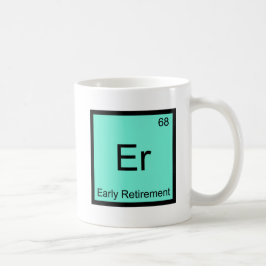 Caneca De Café Er - Símbolo de Elemento de Química de Reforma Ant