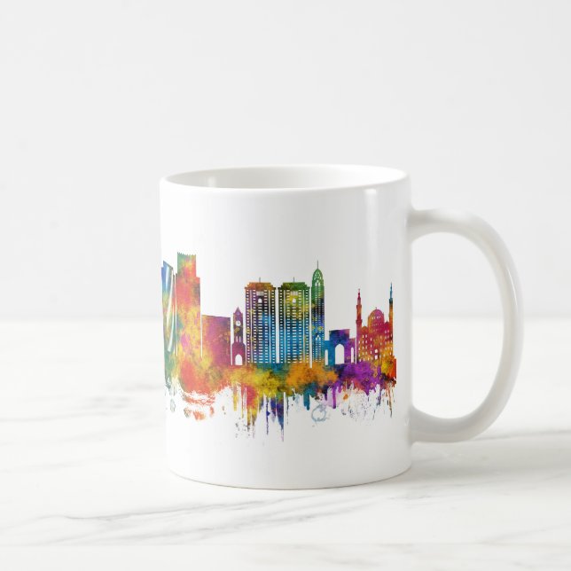 Caneca De Café Erbil Iraq Skyline (Direita)