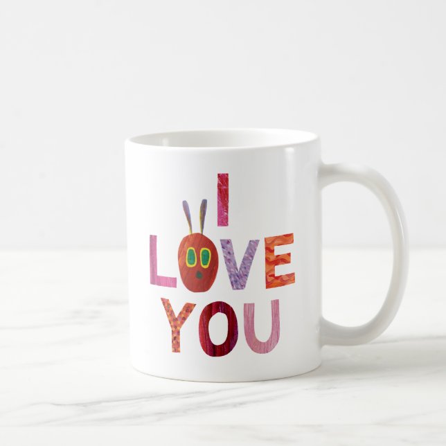Caneca De Café Eric Carle | Lagarta Eu Te Amo (Direita)