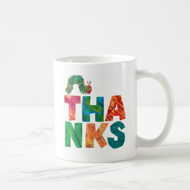Caneca De Café Eric Carle | Lagartas Obrigados (Direita)
