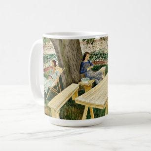 Caneca De Café Eric Ravilious - Duas Mulheres num Jardim,