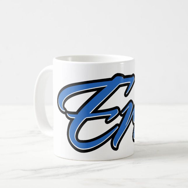 Caneca De Café Eric Vorname Name blue Tasse Kaffeetasse (Frente Esquerda)