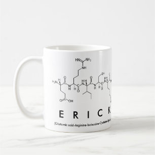 Caneca De Café Erick peptide name mug