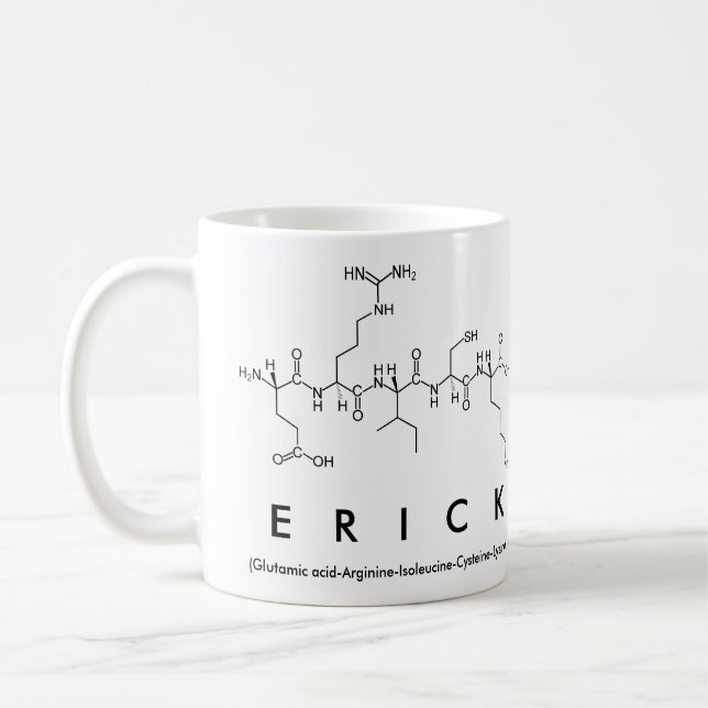 Caneca De Café Erick peptide name mug (Esquerda)