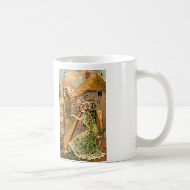 Caneca De Café Erin vai mulher da harpa de Bragh (Direita)