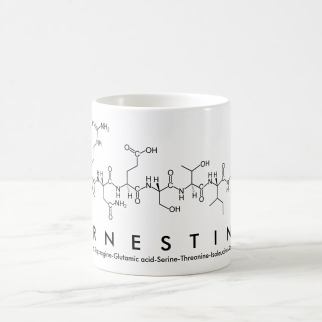 Caneca De Café Ernestine peptide name mug (Centro)