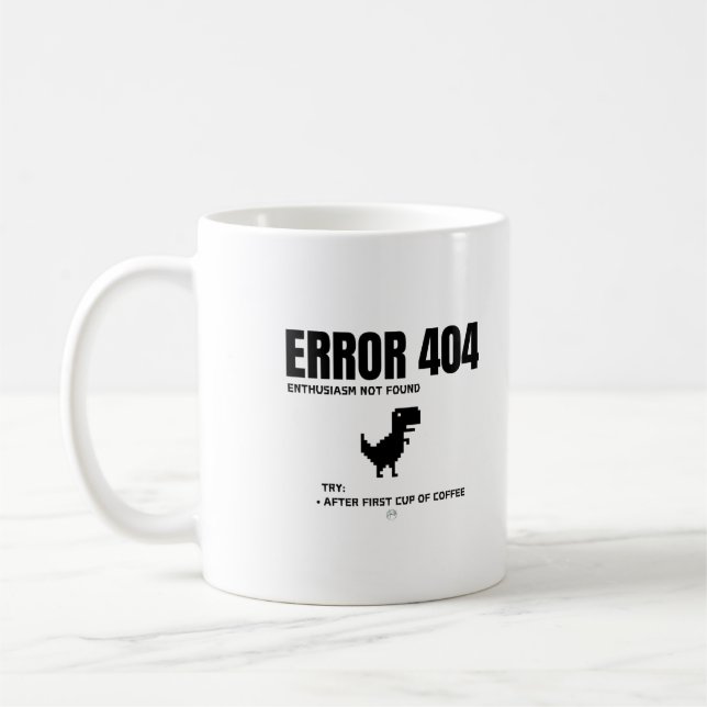 Caneca De Café Erro 404 (Esquerda)