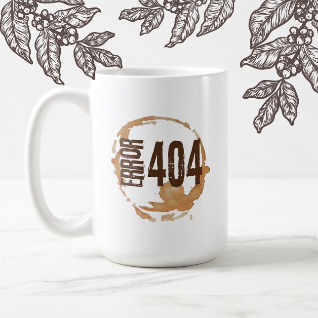 Caneca De Café Erro de Sem Café 404 - Presente Divertido para Ama (Criador carregado)