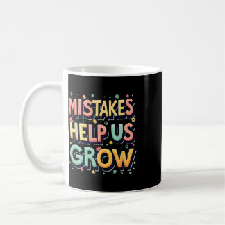 Caneca De Café Erros de professores retrô nos ajudam a crescer _5