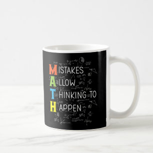 Caneca De Café Erros Matemáticos Permitem Pensar Em Acontecer