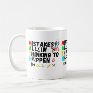 Caneca De Café erros permitem que o pensamento aconteça