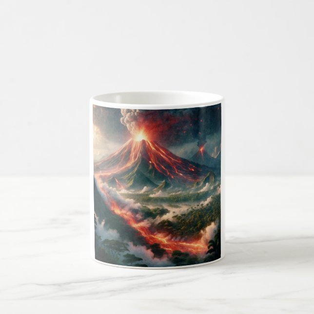 Caneca De Café Erupções vulcânicas (Centro)