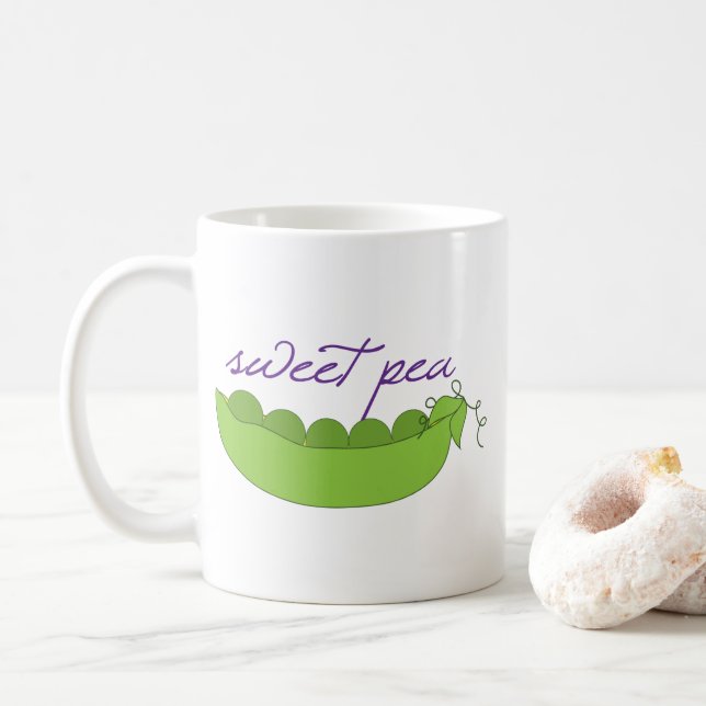 Caneca De Café Ervilha doce (Com Donut)