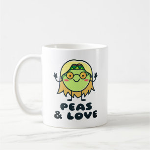 Caneca De Café Ervilhas & Amor