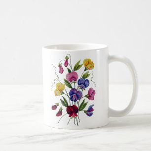 Caneca De Café Ervilhas doces bonitas, coloridas