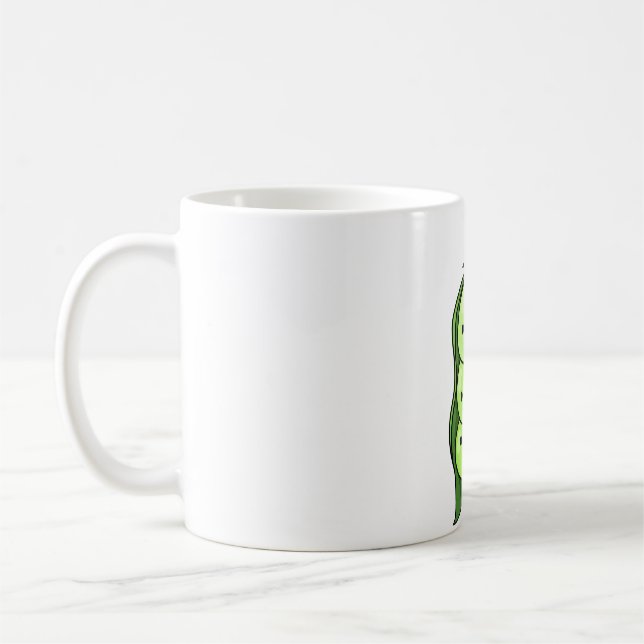 Caneca De Café Ervilhas Kawaii Em Uma Vagem (Esquerda)