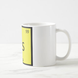 Caneca De Café Es - Química de Ovos Símbolo da Tabela Periódica