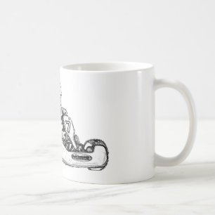 Caneca De Café Esboço de competência do lápis de Kart
