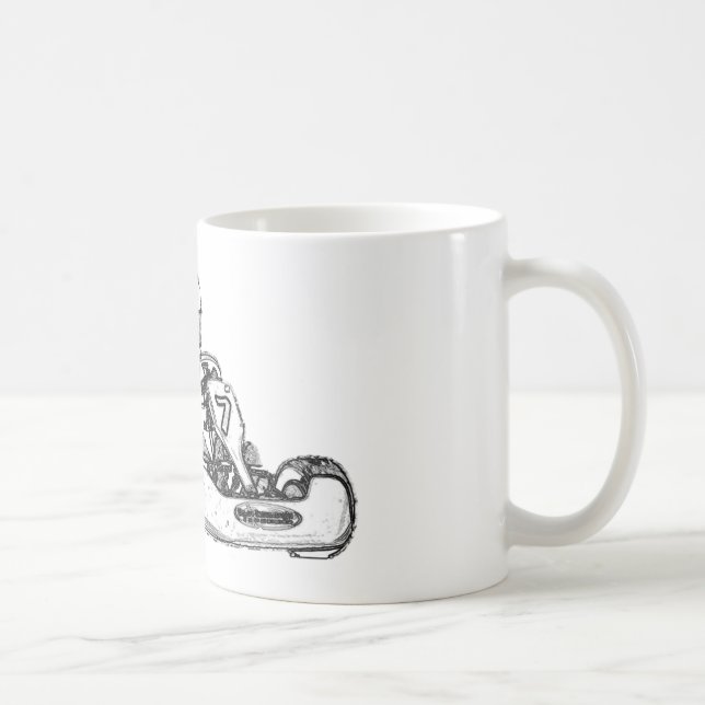 Caneca De Café Esboço de competência do lápis de Kart (Direita)