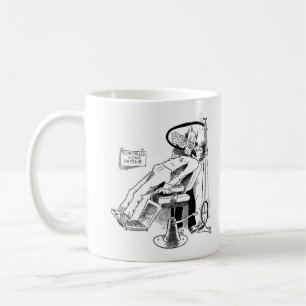 Caneca De Café Esboço de Dentista Engraçado