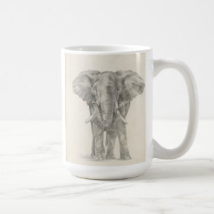 Caneca De Café esboço elefante