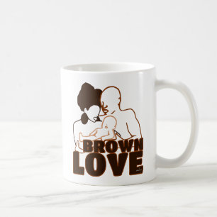 CANECA DE CAFÉ ESBOÇO MARROM DA FAMÍLIA