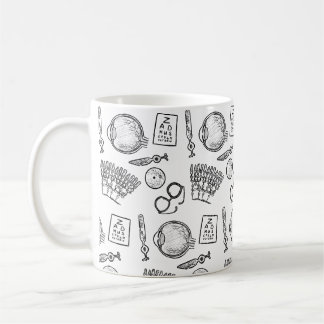 Caneca De Café Esboços de Oftalmologia