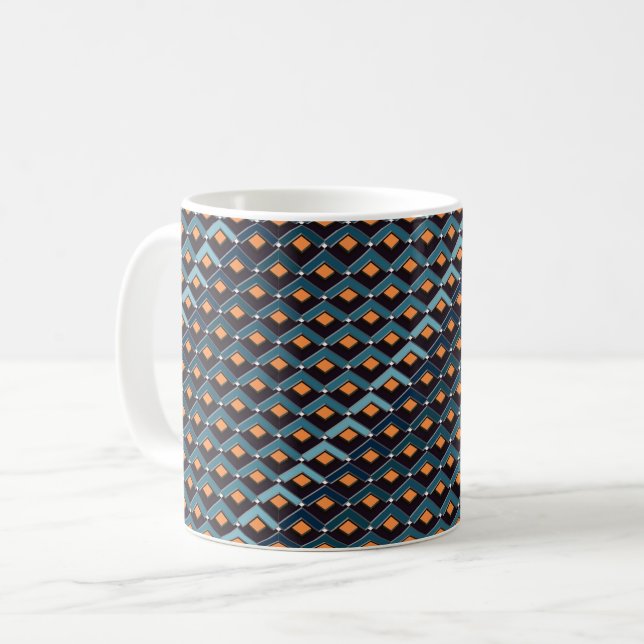 Caneca De Café Escadas em padrão de escadas Altona (Frente Esquerda)