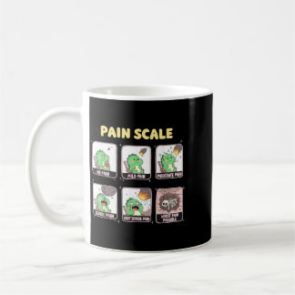 Caneca De Café Escala de Dor Enfermeira de Trauma Dinossauro Enfe