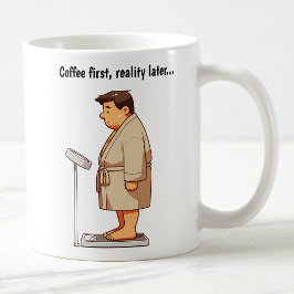 Caneca De Café Escala de Peso Cartoon Personalizável 