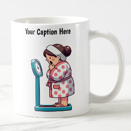 Caneca De Café Escala de Peso Cartoon Personalizável 