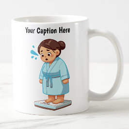 Caneca De Café Escala de Peso Cartoon Personalizável 