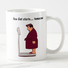 Caneca De Café Escala de Peso de Cartoon Personalizável