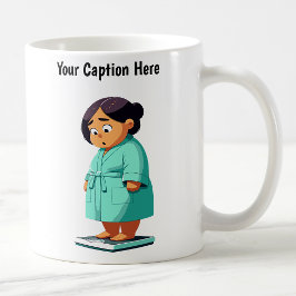Caneca De Café Escala de Peso de Cartoon Personalizável