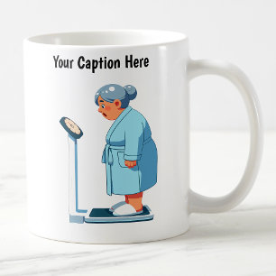 Caneca De Café Escala de Peso de Cartoon Personalizável